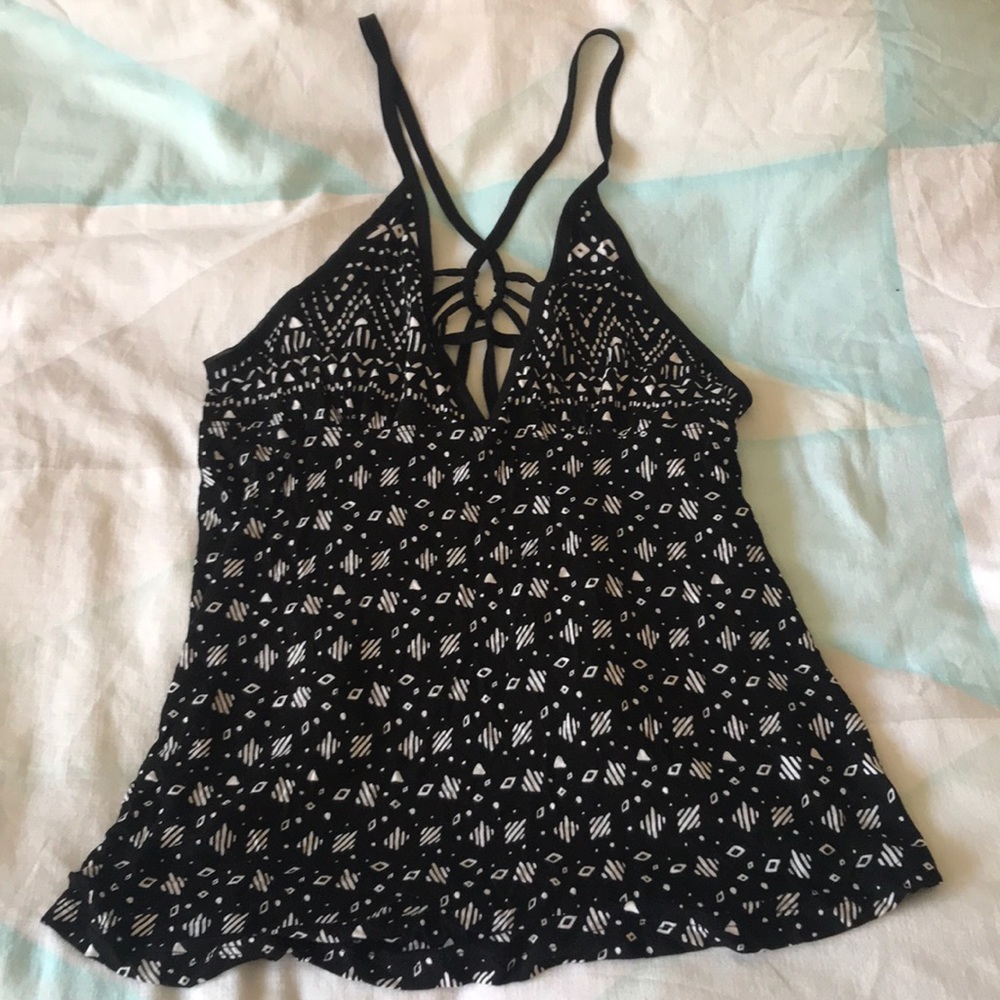 Black tank top